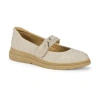 Baretraps Kimbly Womens Round Closed Toe Mary Jane Shoes In Neutral