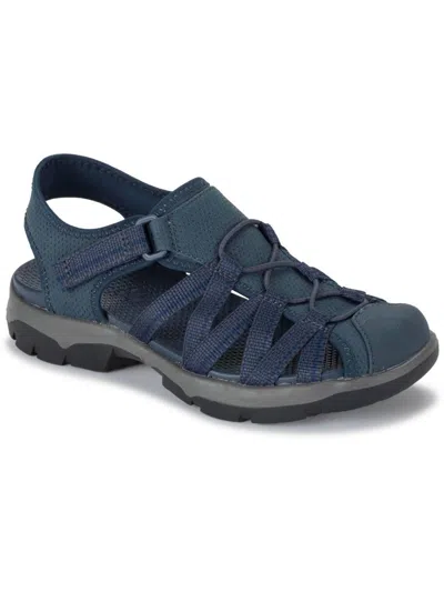 Baretraps Lana Womens Closed Toe Slingback Fisherman Sandals In Blue