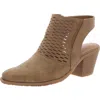 Baretraps Langley Womens Block Heel Faux Leather Booties In Gold