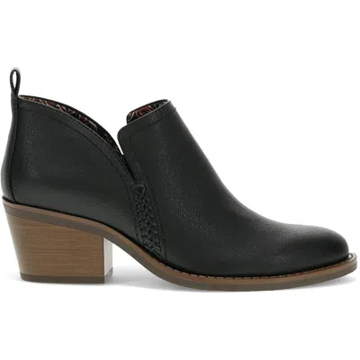 Baretraps Lidian Womens Faux Leather Ankle Booties In Black