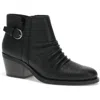 Baretraps Palmer Womens Buckle Faux Leather Shooties In Black