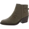 Baretraps Linnea Womens Round Toe Block Heel Booties In Multi
