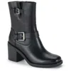 Baretraps Mayla Womens Faux Leather Riding Ankle Boots In Black