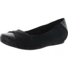 Baretraps Mitsy Womens Faux Leather Twist Front Ballet Flats In Black