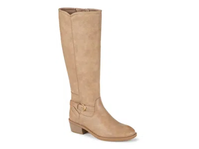 Baretraps Natara Faux Leather Riding Boot In Neutral