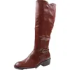 Baretraps Nena Womens Buckle Leather Knee-high Boots In Multi