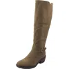 Baretraps Nena Womens Solid Faux Leather Knee-high Boots In Multi