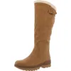 Baretraps Nettie Womens Faux Fur Lined Faux Leather Winter & Snow Boots In Green