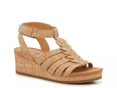 Baretraps Nickie Wedge Sandal In Brown