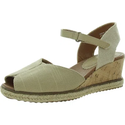 Baretraps Odetta Womens Adjustable Faux Leather Slingback Sandals In Multi
