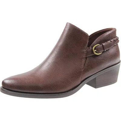 Baretraps Palmer Womens Buckle Faux Leather Shooties In Multi