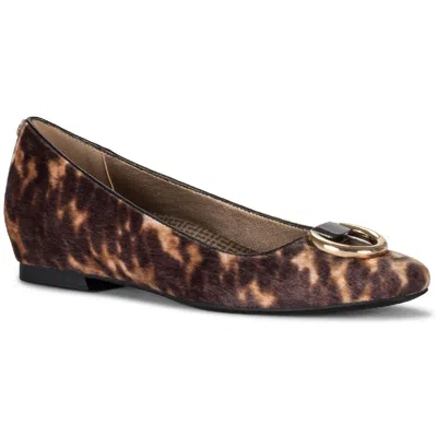 Baretraps Perrie Womens Heel Embellished Flats In Brown