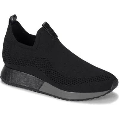 Baretraps Pringer Knit Slip-on Sneaker In Black