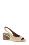 Baretraps Promise Peep Toe Slingback Sandal In Buff