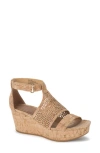 Baretraps Raisie Womens Wedge Casual Heels In Natural Cork