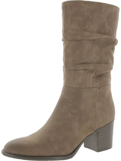Baretraps Raz Womens Faux Suede Dressy Ankle Boots In Beige