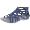 BARETRAPS SAMINA WOMENS CRISS CROSS STRETCH GLADIATOR SANDALS