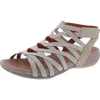 Baretraps Sammie Womens Padded Insole Strappy Sandals In Gray