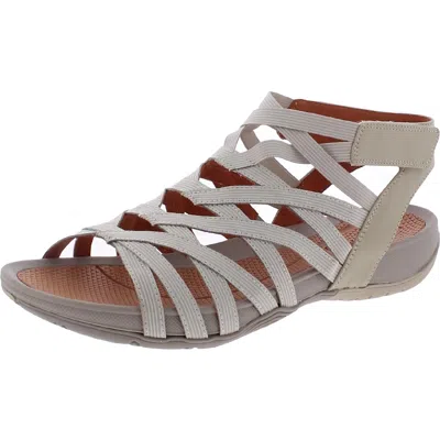 Baretraps Sammie Womens Padded Insole Strappy Sandals In Gray