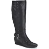 Baretraps Scarlett Tall Wedge Boot In Black