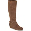 Baretraps Scarlett Tall Wedge Boot In Cashew