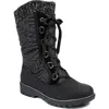 Baretraps Stark Womens Thermal Leather Waterproof & Weather Resistant In Black