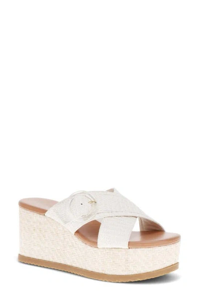 Baretraps Sydney Wedge Sandal In Cream