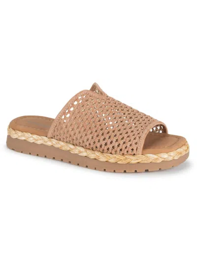 Baretraps Tasmine Womens Padded Insole Slide Sandals In Natural Cork