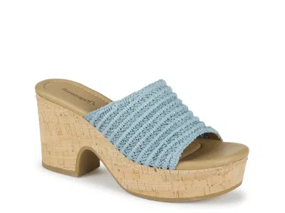 Baretraps Teah Platform Sandal In Blue
