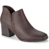 Baretraps Women's Tristen Block Heel Ankle Booties In Dark Brown