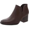 Baretraps Tristen Womens Faux Leather Ankle Booties In Brown