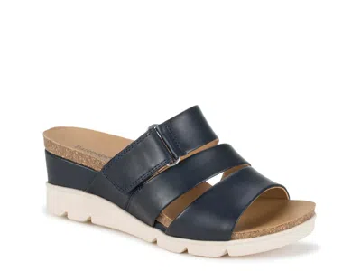 Baretraps Wide Width Michi Wedge Sandal In Blue