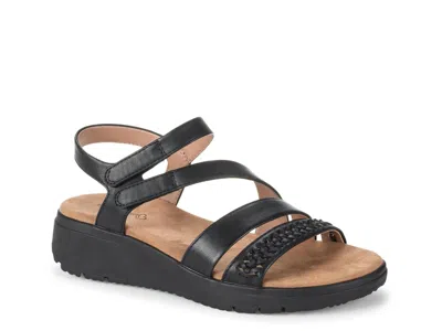 Baretraps Wide Width Soren Wedge Sandal In Black