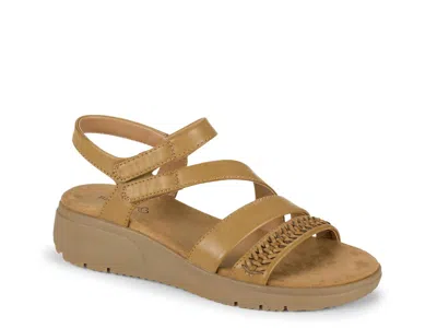 Baretraps Wide Width Soren Wedge Sandal In Brown