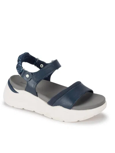 Baretraps Wincy Womens Faux Leather Platform Sandals In Blue