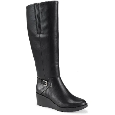 Baretraps Winifred Womens Zipper Man Made Knee-high Boots In Black
