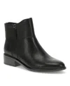 Baretraps Alna Womens Double Zipper Faux Leather Ankle Boots In Black
