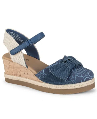 Baretraps Women's Arabelle Wedge Heel Sandals In Blue
