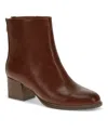 Baretraps Emilie Womens Zipper Faux Leather Booties In Mahogany