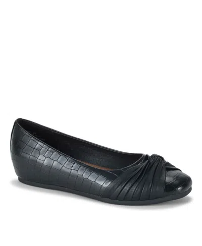 Baretraps Women's Chainey Ballet Flats In Black Croco