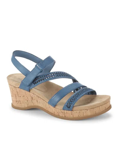 Baretraps Women's Ciara Wedge Sandals In Ocean