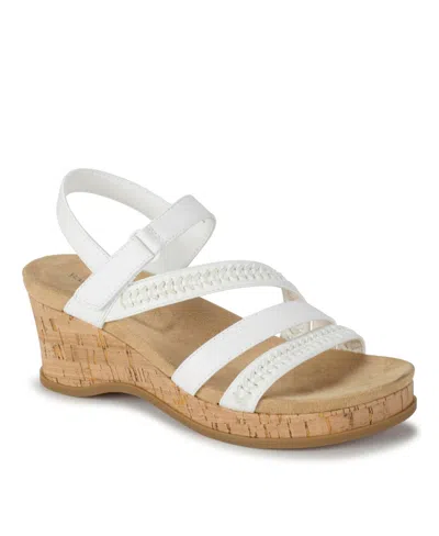 Baretraps Women's Ciara Wedge Sandals In White