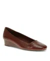 Baretraps Covette Womens Faux Leather Slip-on Ballet Flats In Mahogany
