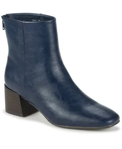 Baretraps Women's Emilie Block Heel Bootie In Blue