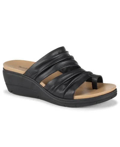 Baretraps Women's Erla Slip On Wedge Sandals In Black