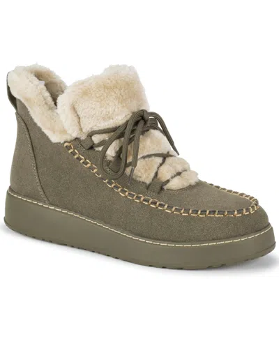 Baretraps Women's Faelyn Moc Toe Booties In Green