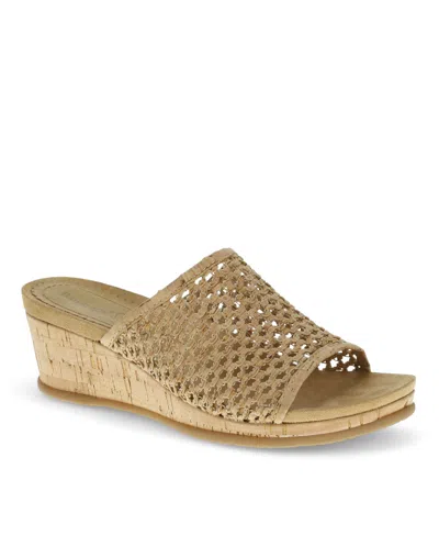 BARETRAPS WOMEN'S FLOSSEY SLIDE WEDGE SANDALS