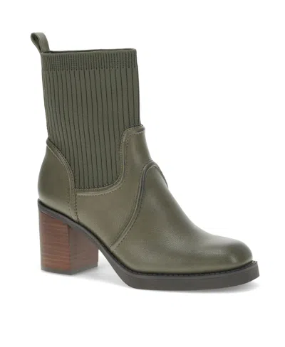 Baretraps Women's Galatia Heeled Midi Boots In Moss Mist