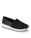 Baretraps Gennie Womens Faux Leather Slip-on Loafers In Black Crochet
