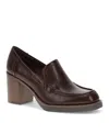 Baretraps Gretel Womens Block Heel Manmade Loafer Heels In Bloodstone